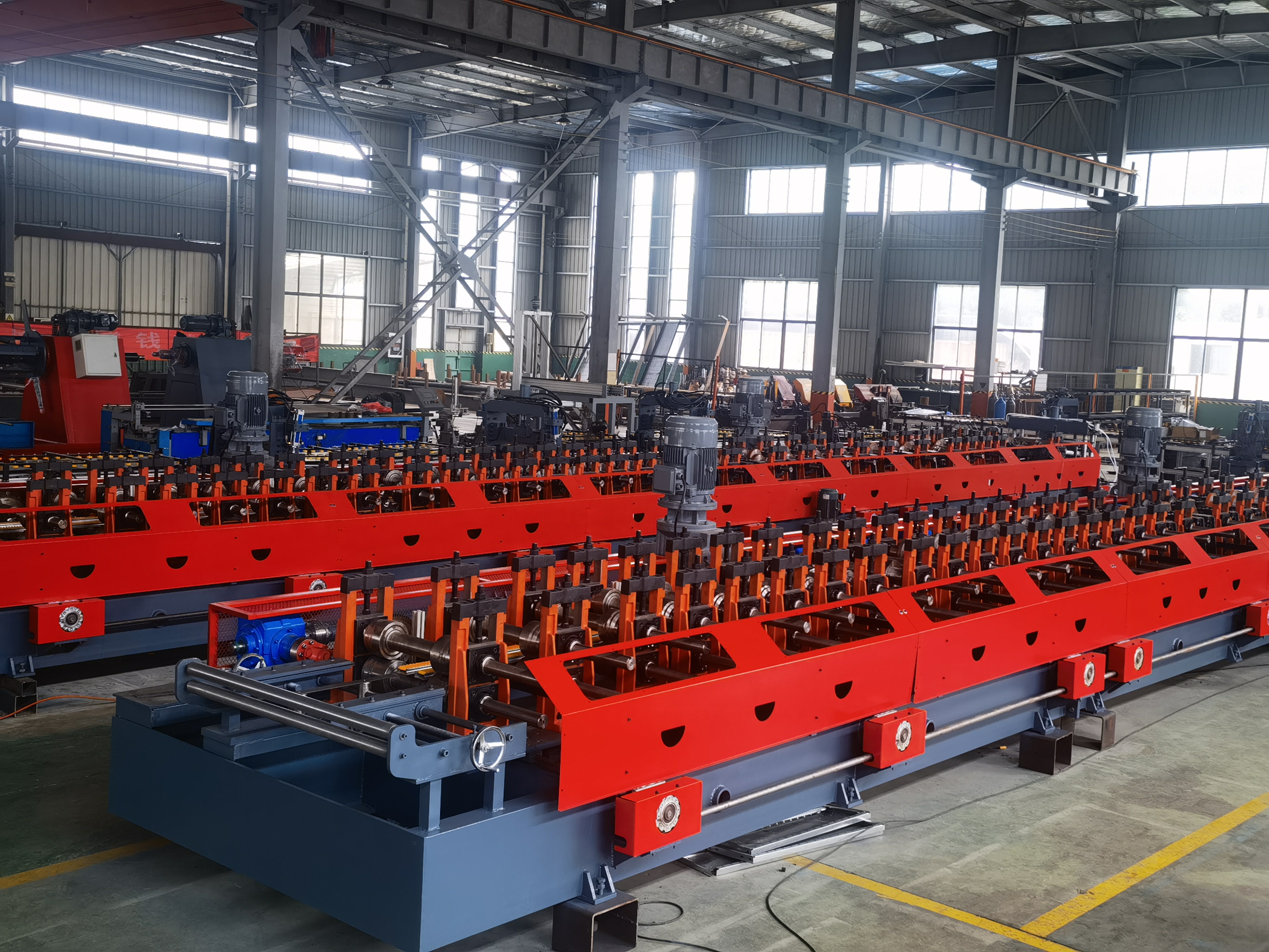 Storage Shelf Roll Forming Full Automatic Production Line 