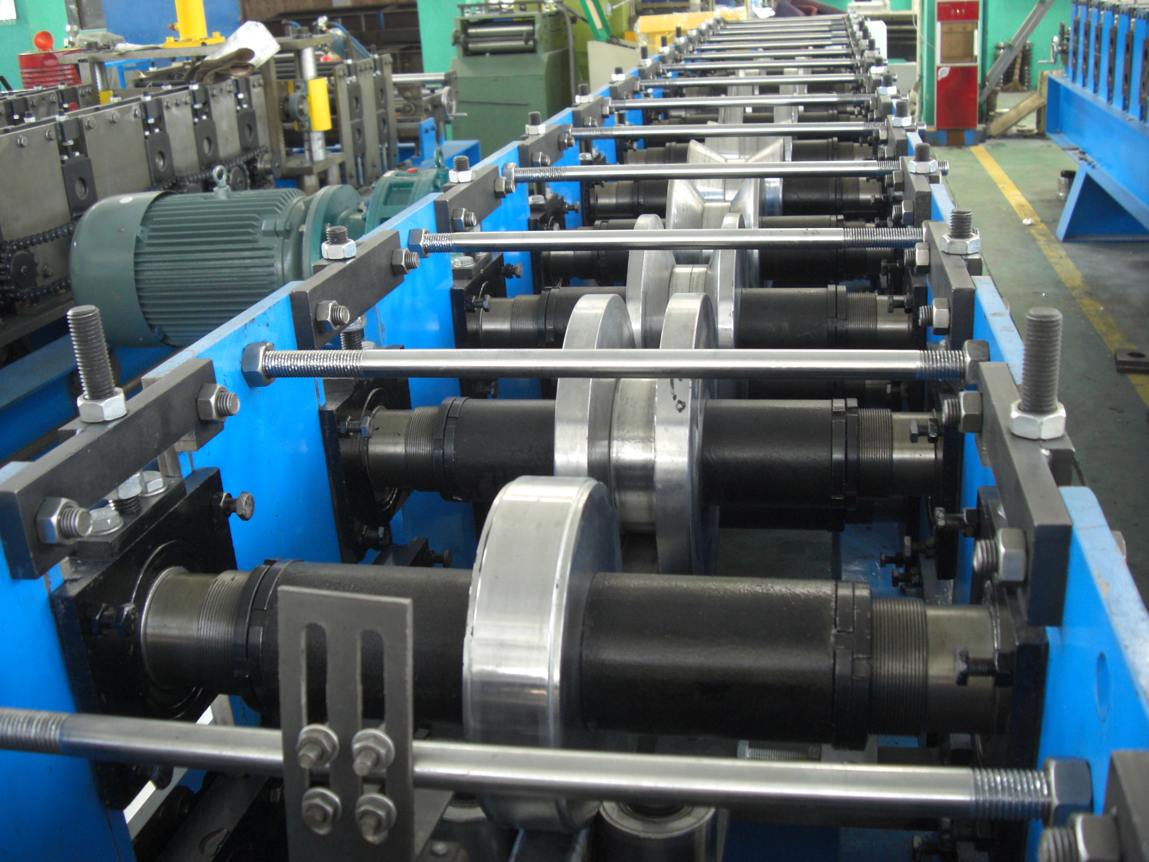 Guide rail for solar support roll forming machine