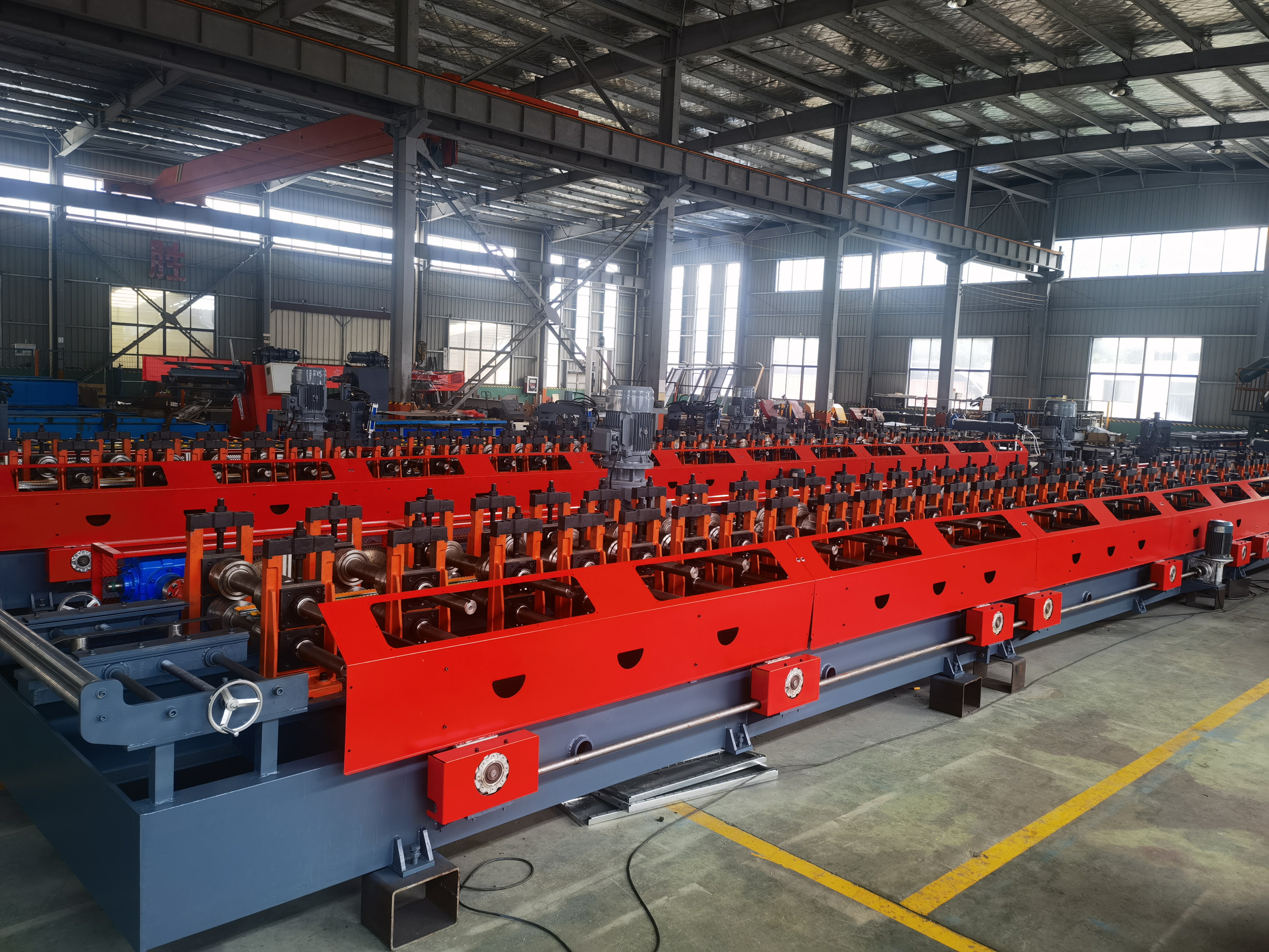 Storage Shelf Roll Forming Full Automatic Production Line 