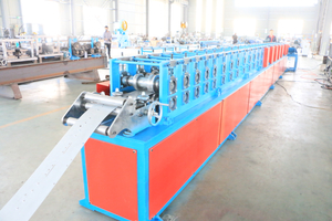 Door Frame Roll Forming Machine Servo Motor Pre-punch and Flying Saw Miter Cutting